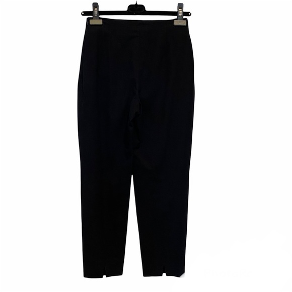 Piazza Sempione side zipper Made in Italy Straight-Leg Cropped Pants navy - Picture 5 of 14